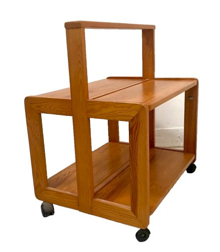 Table basse a système pliable en sapin massif XX siècle