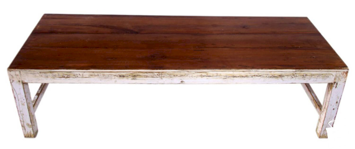 Table basse ancienne en teck birman