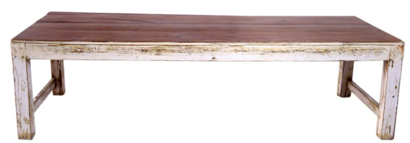 Table basse ancienne en teck birman