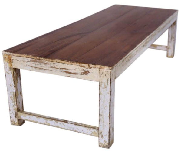 Table basse ancienne en teck birman