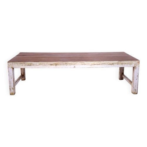 Table basse ancienne en teck birman