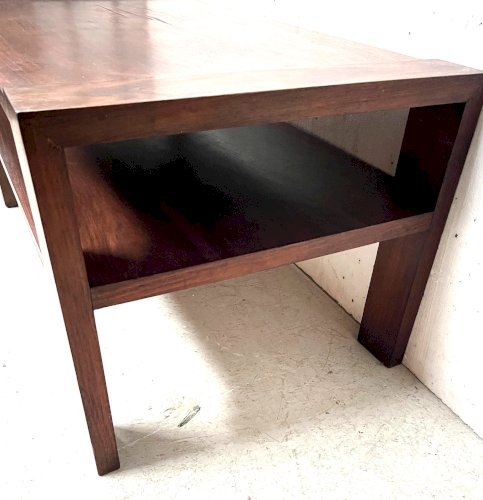 Table basse Art Déco en acajou et placage XX siècle