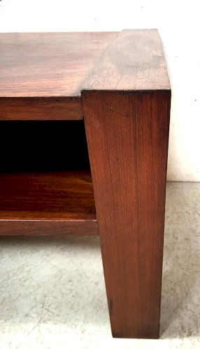 Table basse Art Déco en acajou et placage XX siècle