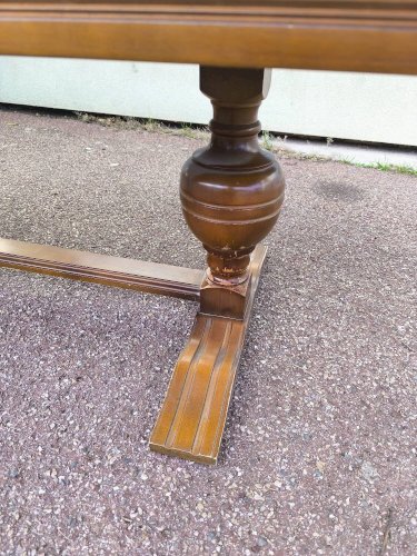 Table basse bois et marbre vert