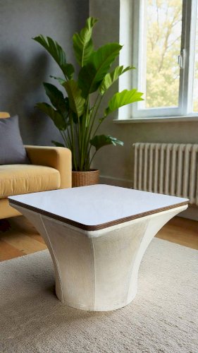 Table basse / bout de canapé Bernard Brunier 1960s