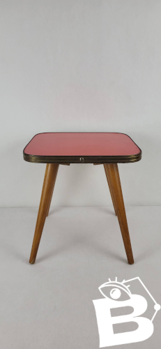 Table basse, bout de canapé en formica 1960