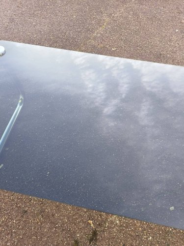 Table basse chromé et verre noir fumé space age italienne