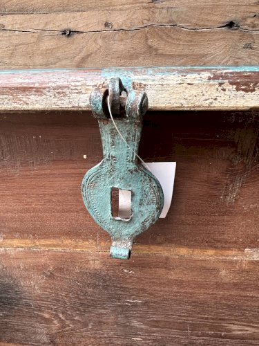 table basse - coffre en teck birman avec patine dorigine