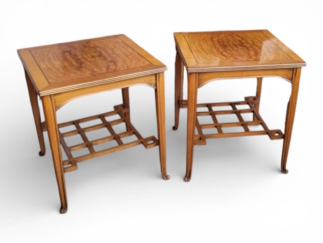 Table basse, dappoint Art Nouveau 1900