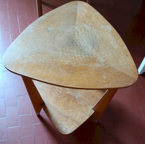 Table basse dappoint tripode, Charles Ramos, années 50