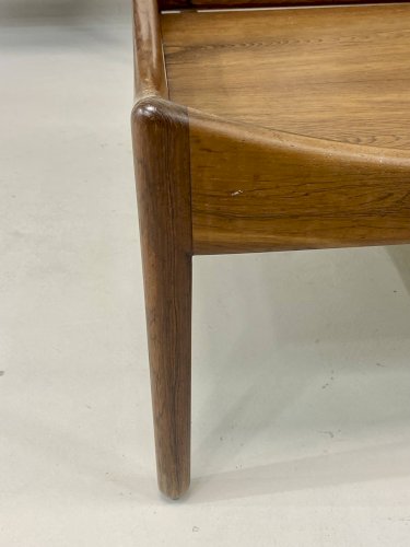 Table basse des années 60, en palissandre – design Kristian Vedel pour Sør
