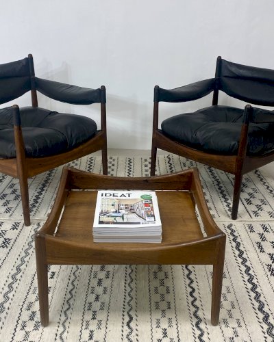 Table basse des années 60, en palissandre – design Kristian Vedel pour Sør