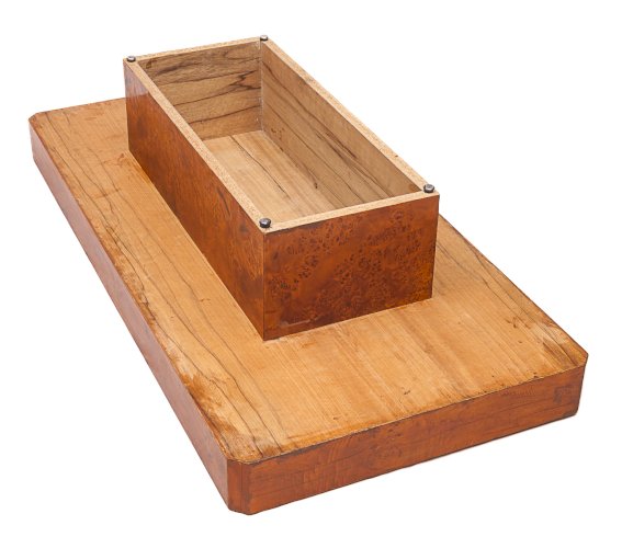 Table basse en loupe d'orme