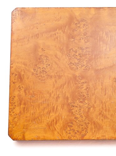 Table basse en loupe d'orme