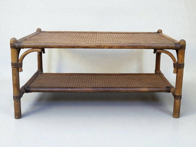 Table basse en rotin