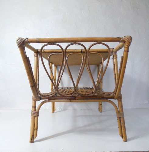 Table basse en rotin