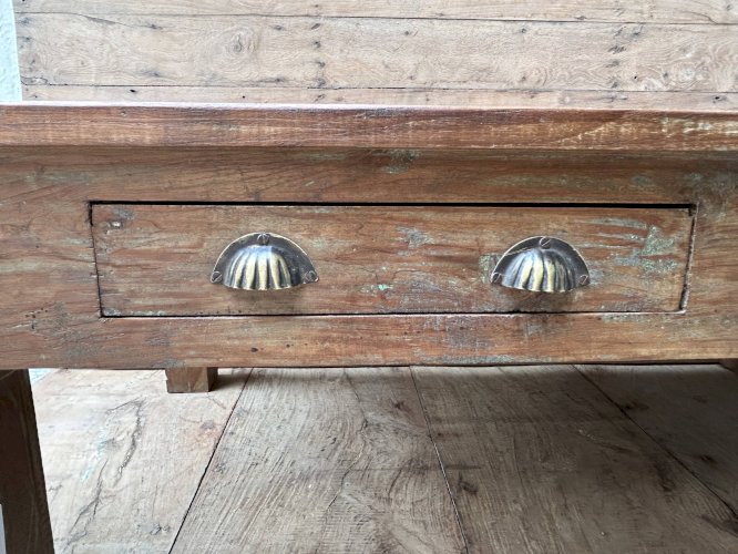 table basse en teck birman