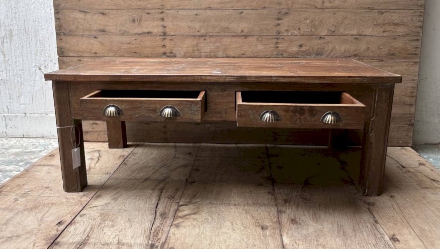 table basse en teck birman