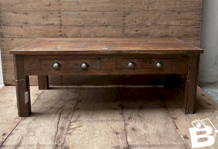 table basse en teck birman