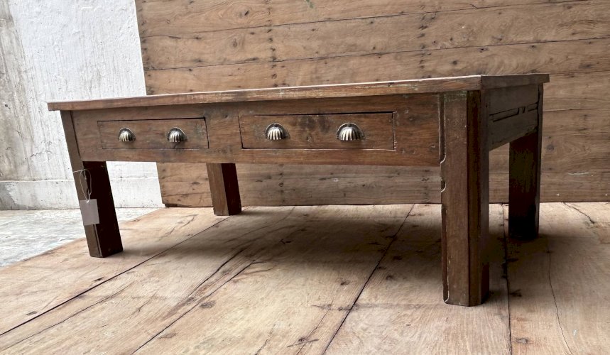 table basse en teck birman