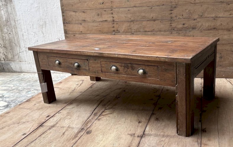 table basse en teck birman