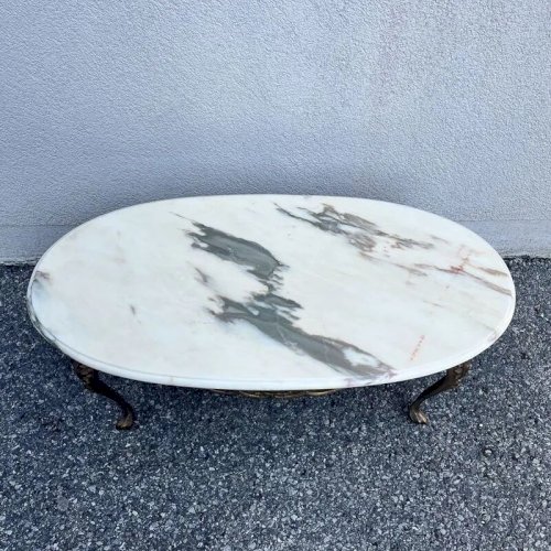 Table basse ovale Louis XV