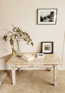 Table basse patinée