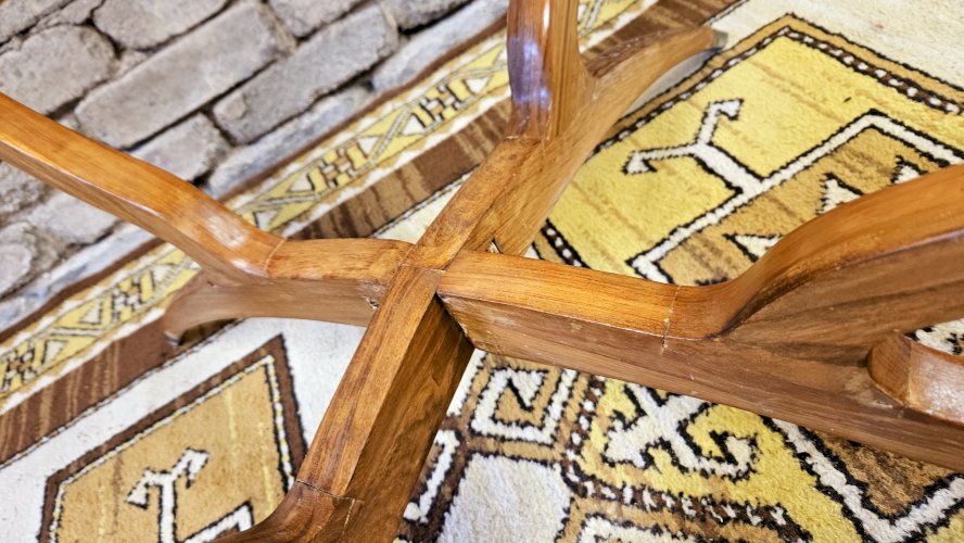 Table basse pieds araignée 1960 vintage 