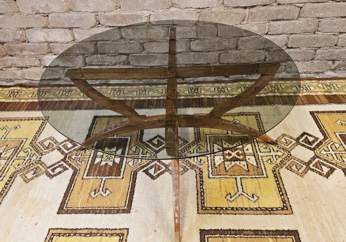 Table basse pieds araignée 1960 vintage 