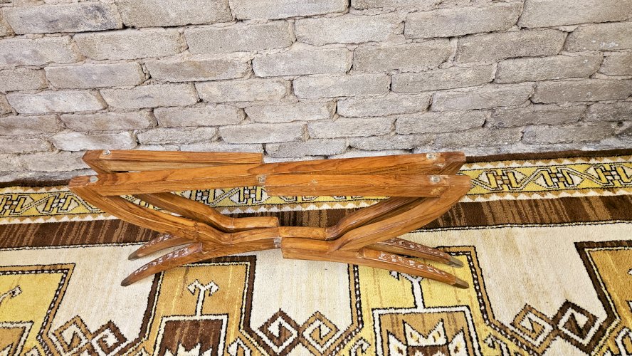 Table basse pieds araignée 1960 vintage 