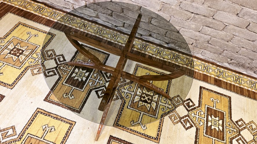 Table basse pieds araignée 1960 vintage 