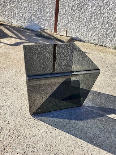 TABLE BASSE PORTE LIVRES EN VERRE 1970