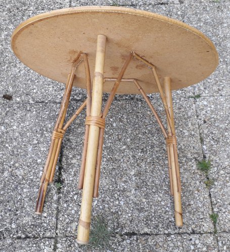 Table basse rotin