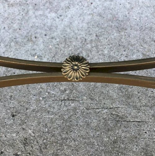 Table basse vintage en verre