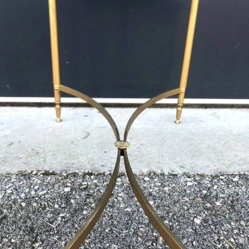 Table basse vintage en verre