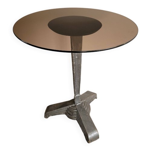 Table bistrot estampillée Louis Vuitton