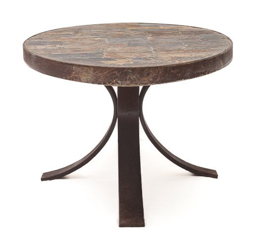 Table Brutaliste ovale