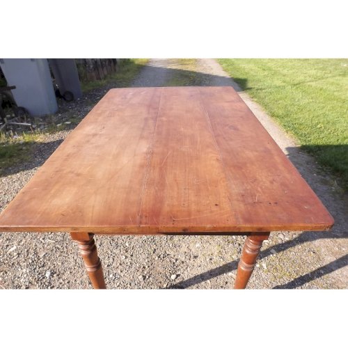 Table Bureau 19 ème en Merisier 2 Tiroirs .