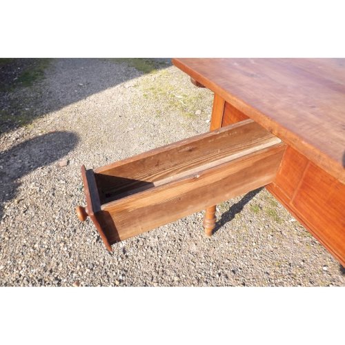 Table Bureau 19 ème en Merisier 2 Tiroirs .