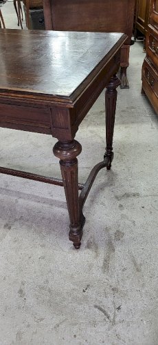 TABLE BUREAU 2 TIROIRS EN CHENE DU XIX ème SIECLE