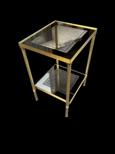 table console en laiton