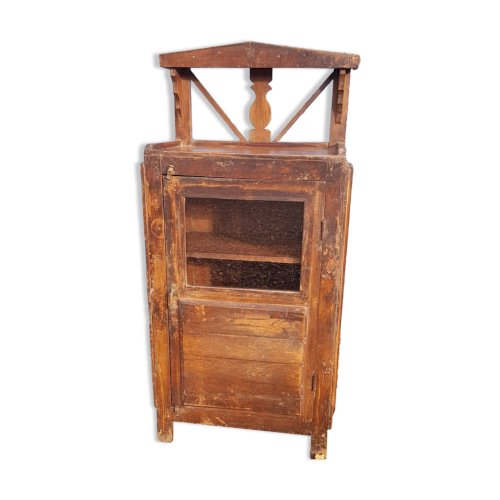 Table dappoint vitré en teck birman