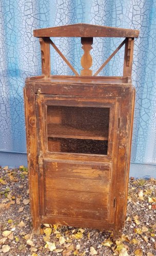 Table dappoint vitré en teck birman