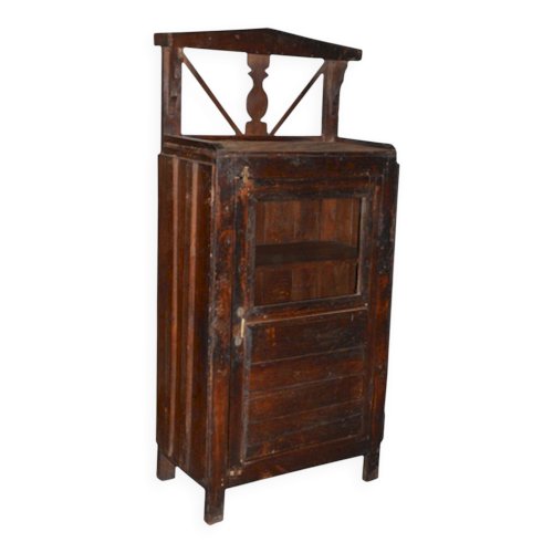 Table dappoint vitré en teck birman