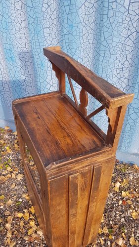 Table dappoint vitré en teck birman