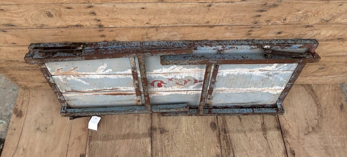 Table datelier pliante structure métal avec plateau en teck massif