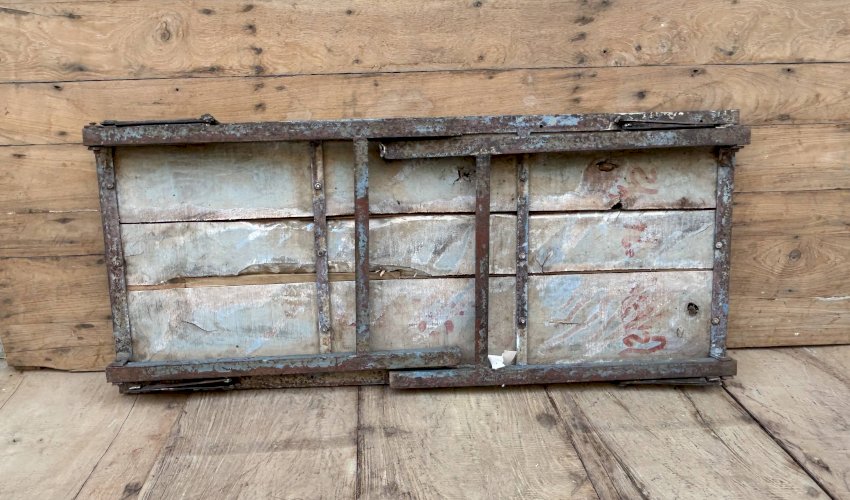 Table datelier pliante structure métal avec plateau en teck massif