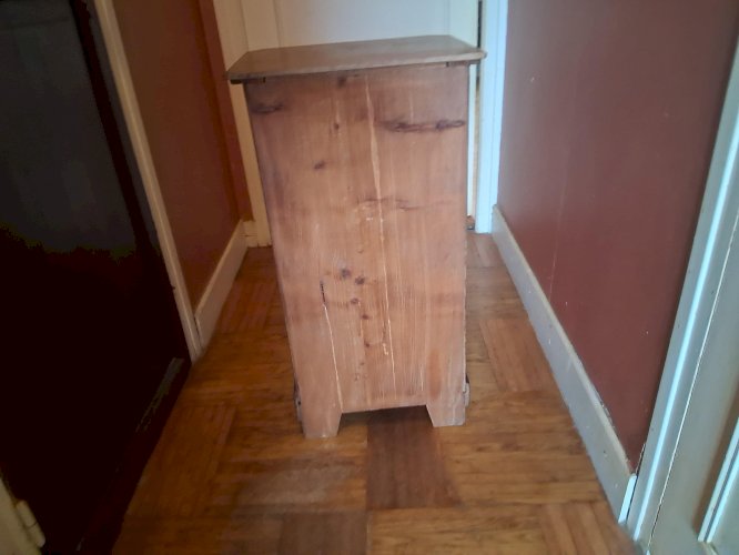 table de chevet ancienne en noyer style louis-philippe 20 ème siècle