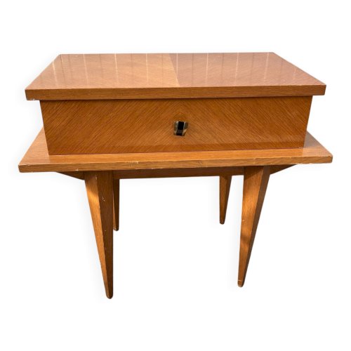 table de chevet des années 50 moderniste