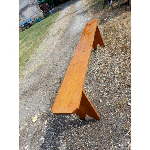 Table de Ferme Campagnarde en Chéne et Pin + 2 Bancs